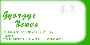 gyorgyi nemes business card